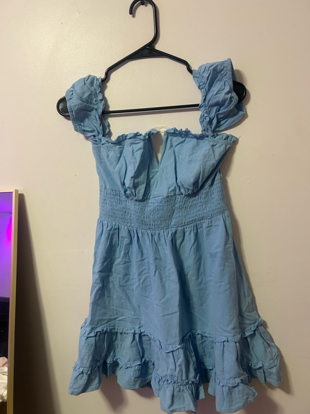 Zaful Blue Ruffled Sundress